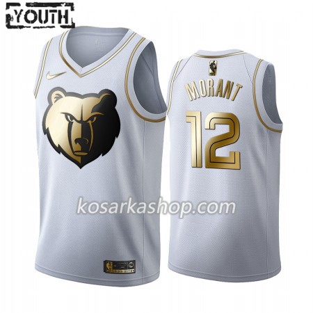 Dres Memphis Grizzlies Ja Morant 12 Nike 2019-20 Bijela Golden Edition Swingman - Dječji
